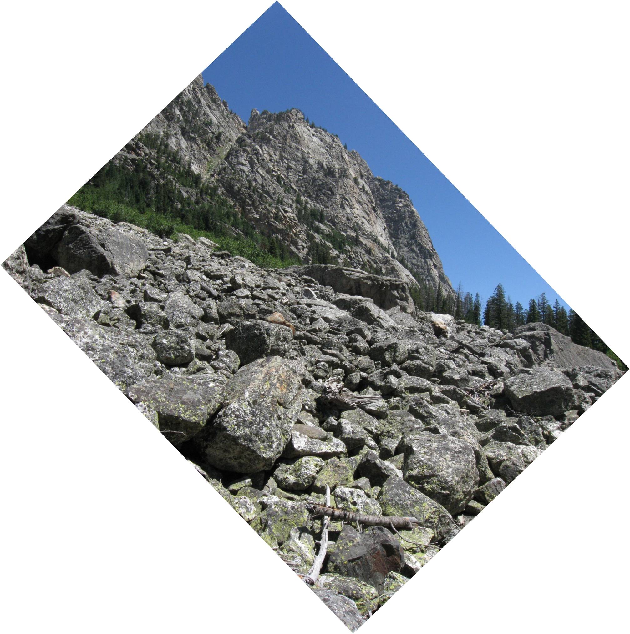 Image: The northern wall of the Cascade Canyon