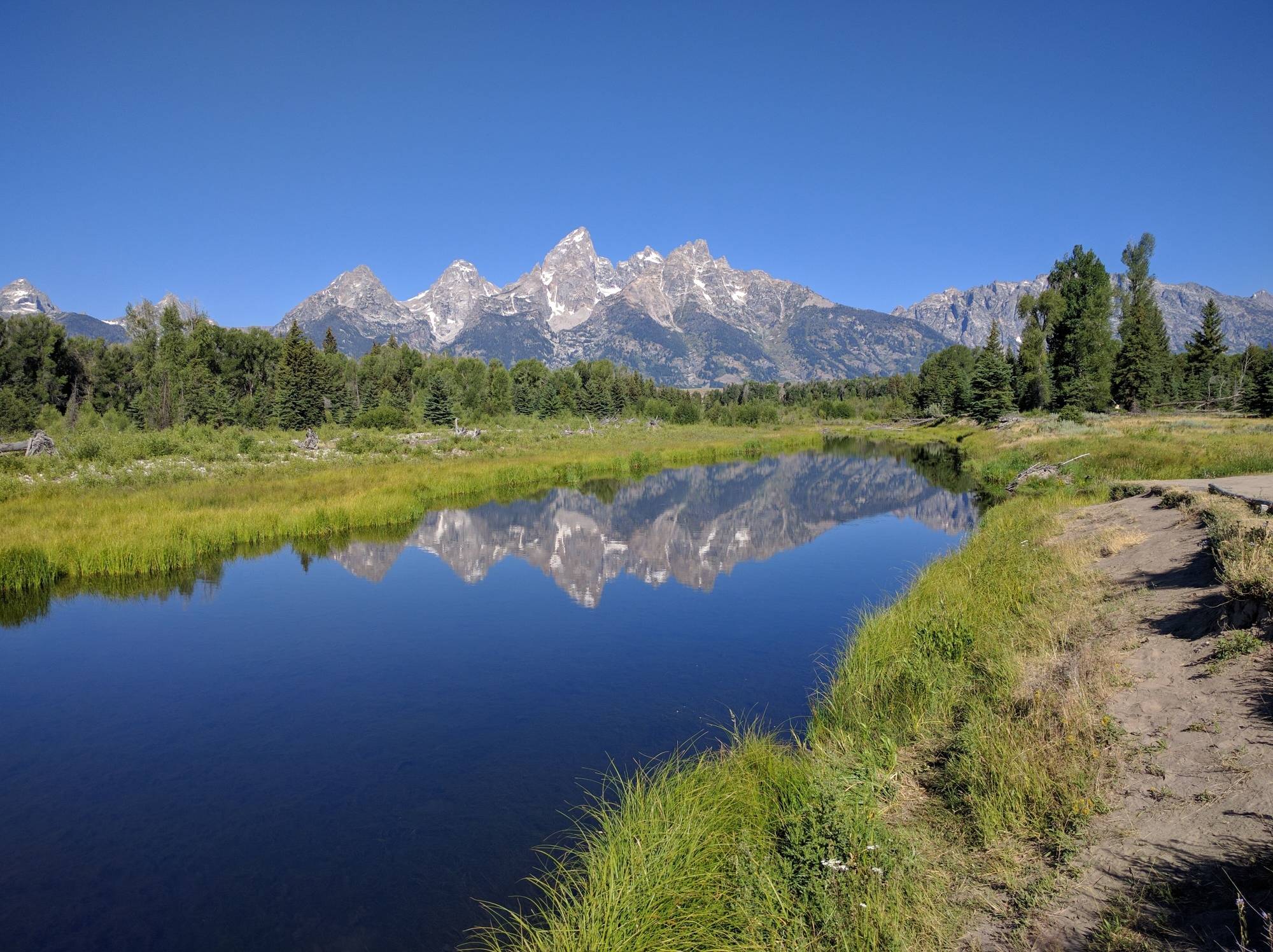 Image: Snake River as seen from the Lower Schwabacher Landing