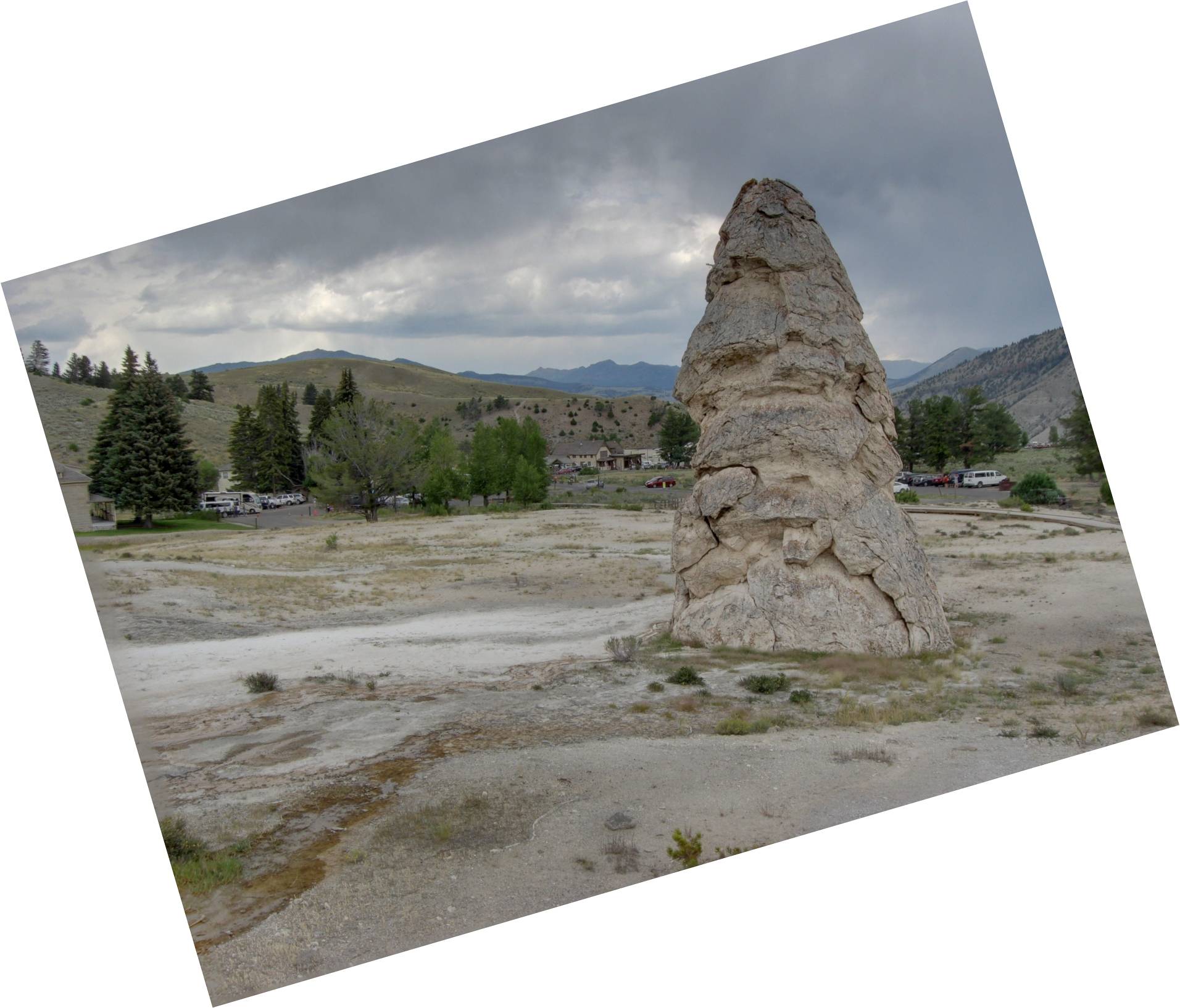 Image: The Liberty Cap hot spring cone