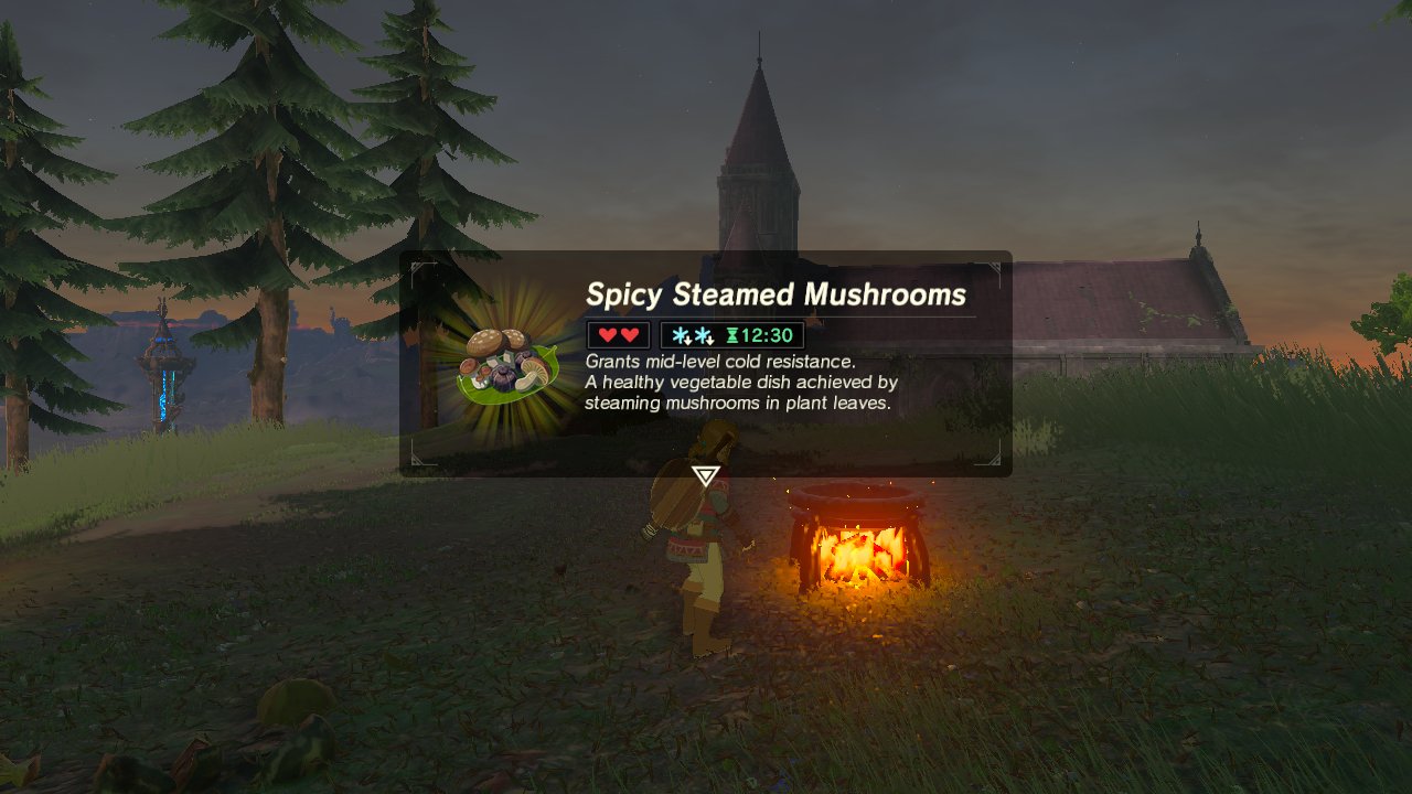 Image: Cooking a spicy meal for cold resistance near the Temple of Time