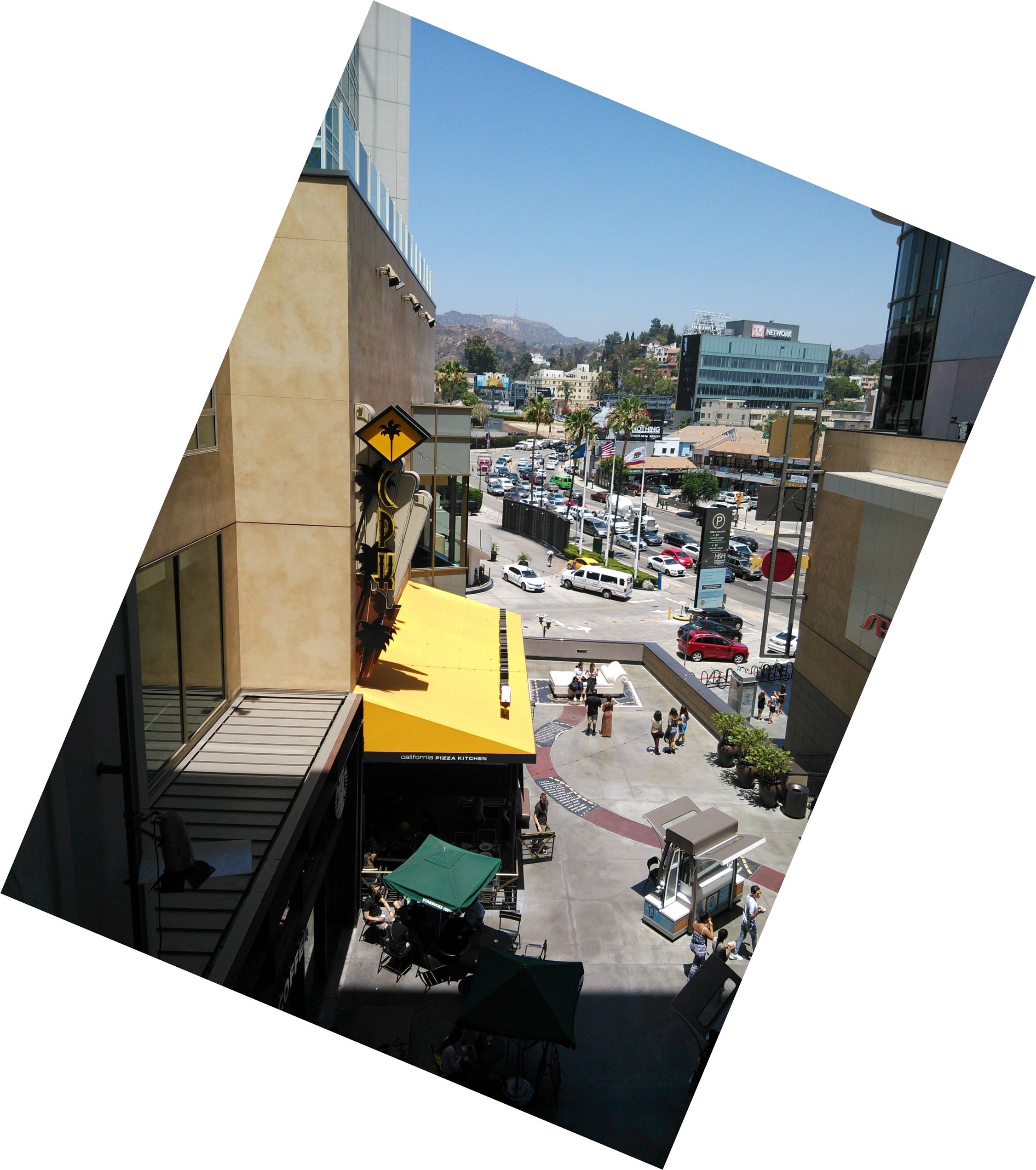 Image: The Hollywood Sign on Mt Lee as seen from the Hollywood and Highland Center