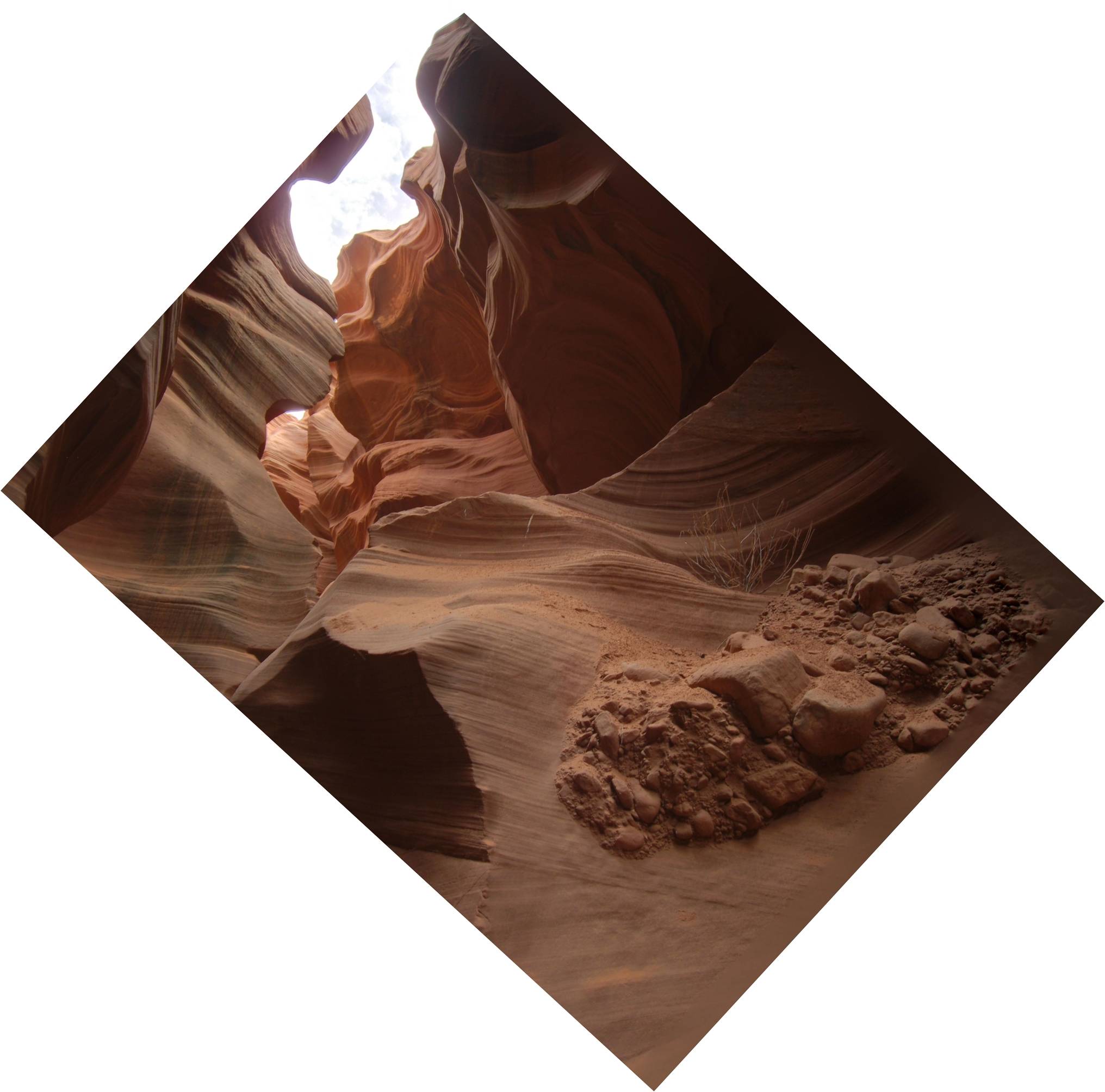 Image: The crevices of the Lower Antelope Canyon