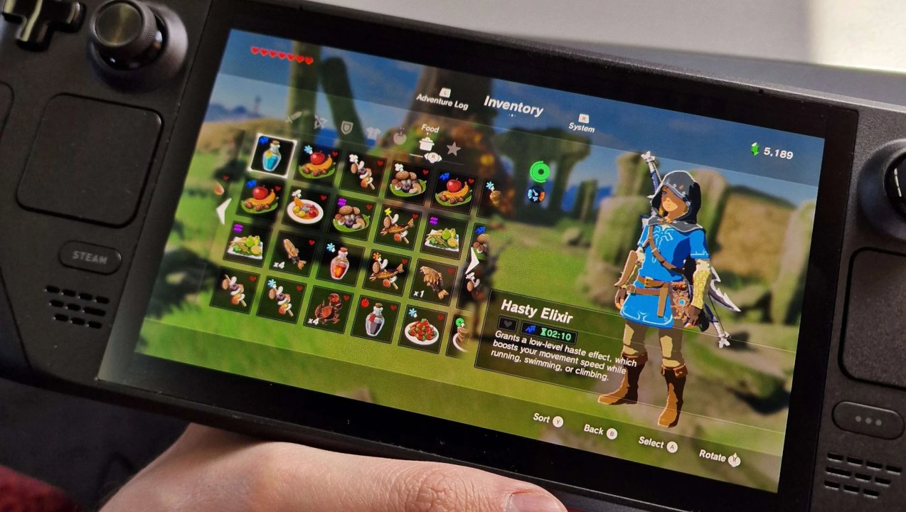 Image: Exploring Hyrule on my Steam Deck OLED