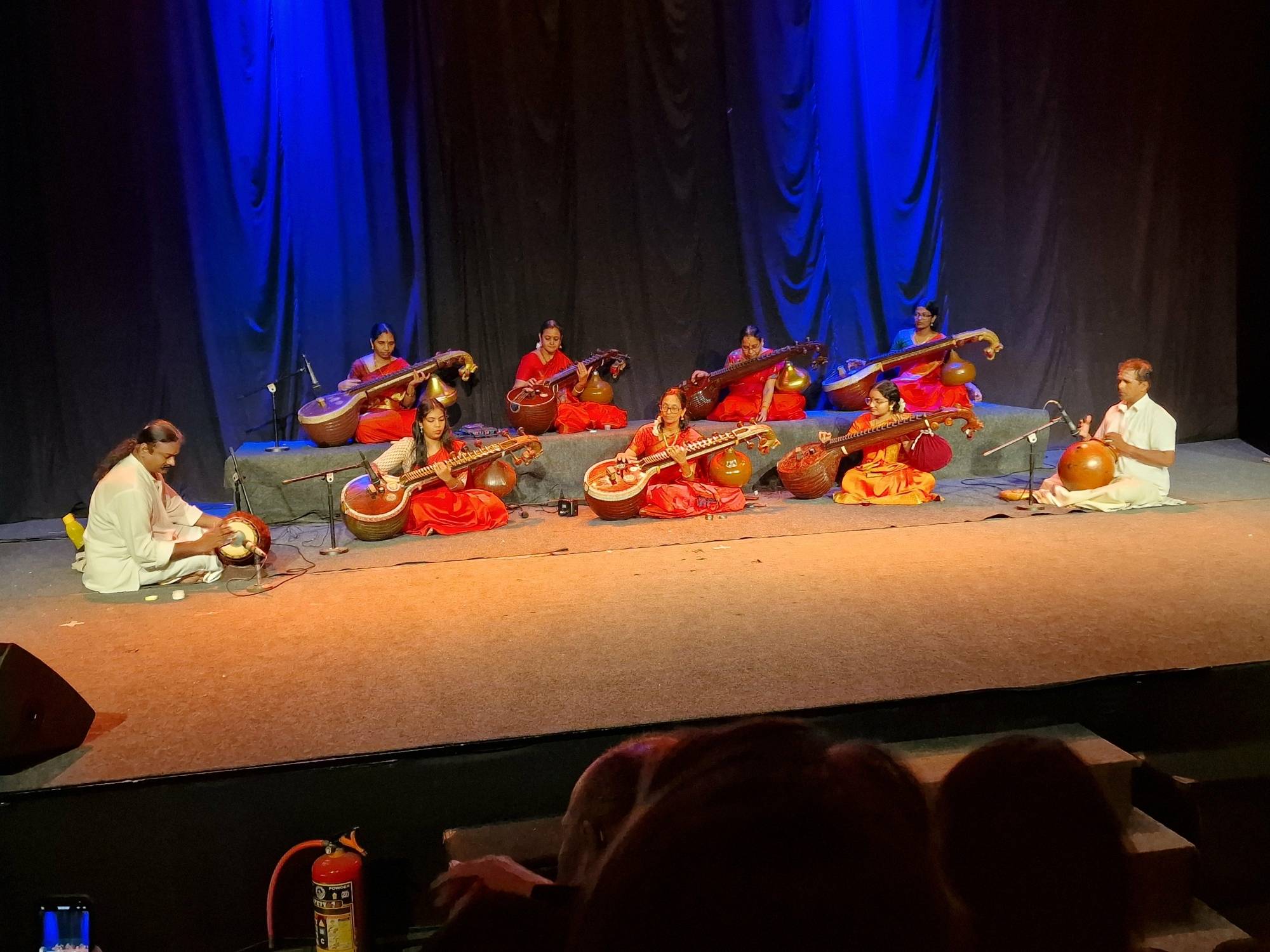 A concert featuring sitar and drums