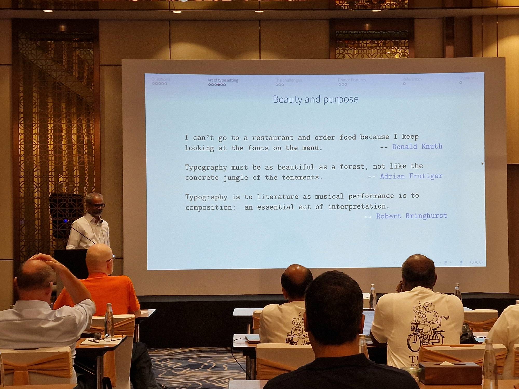 T. Rishikesan Nair speaks about beauty and purpose