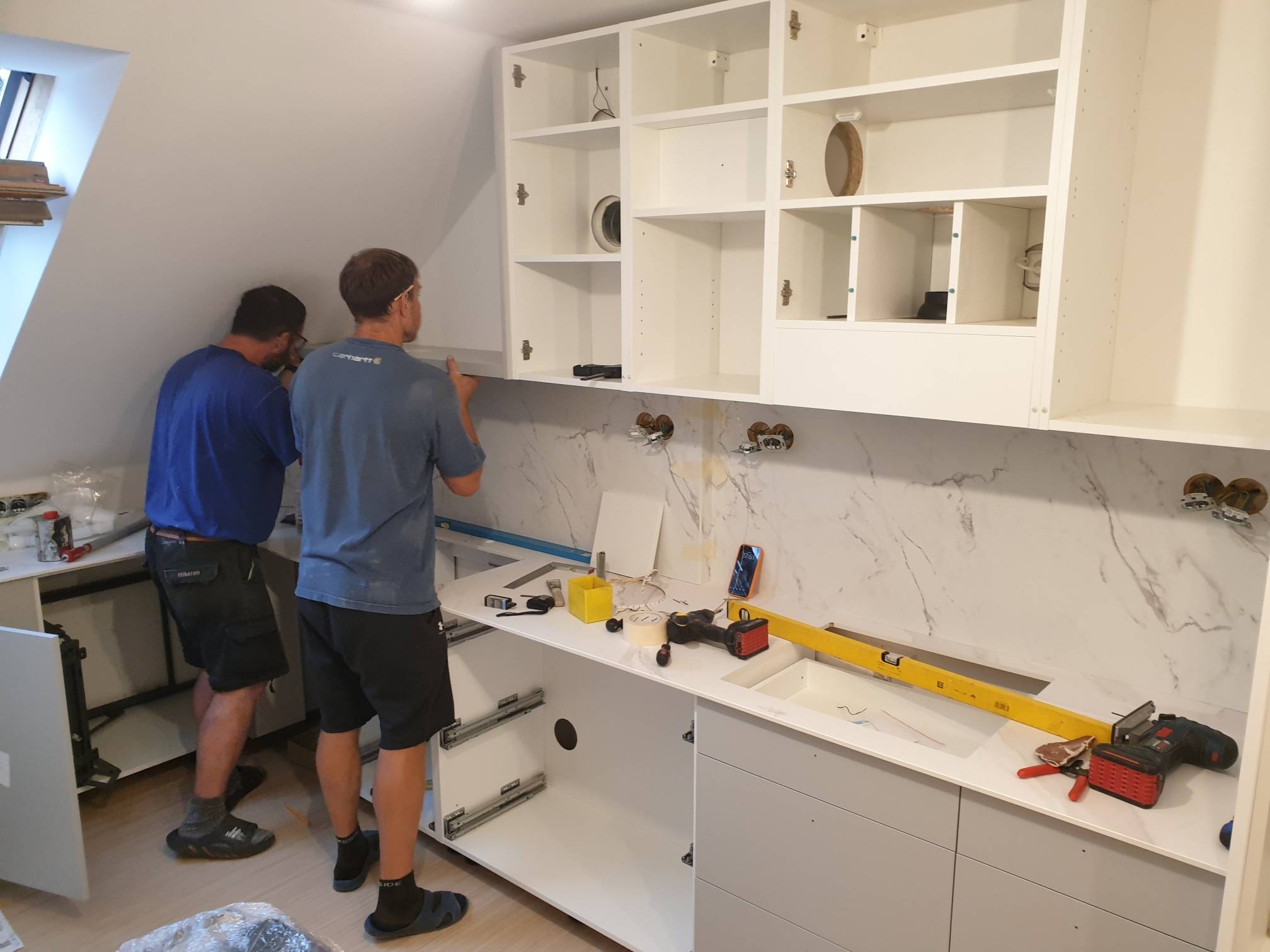 Our kitchen in the middle of renovations