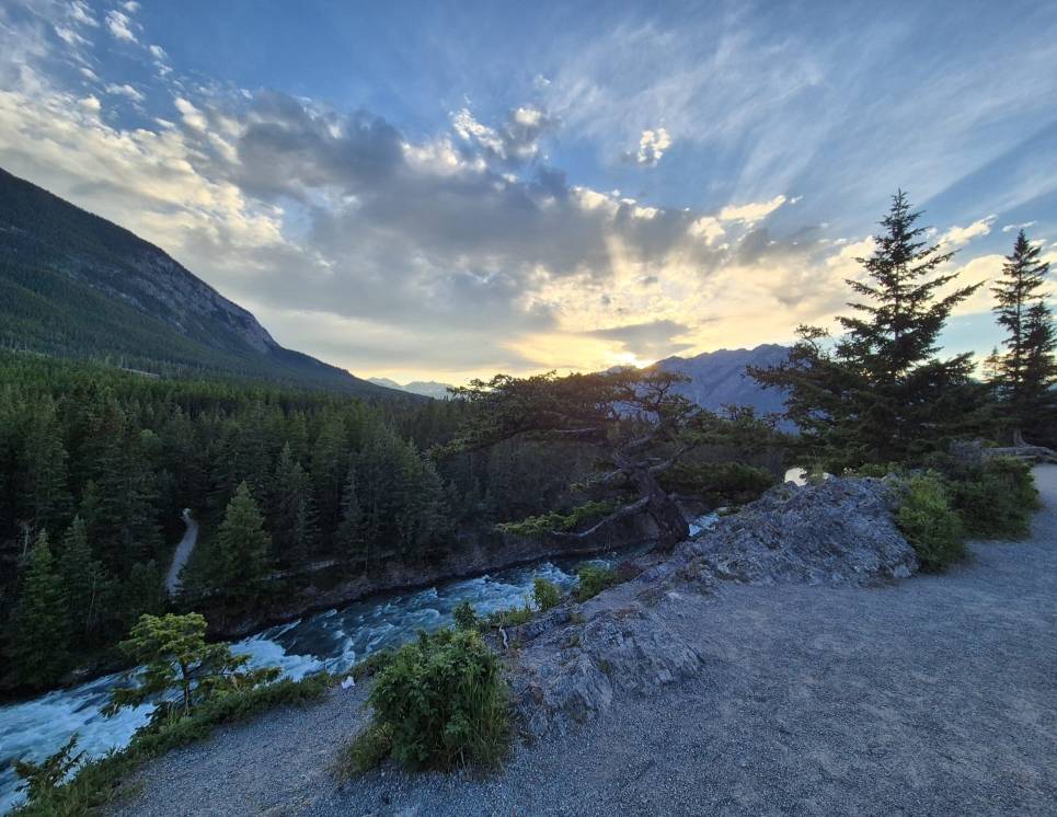 Sunset above the Bow River