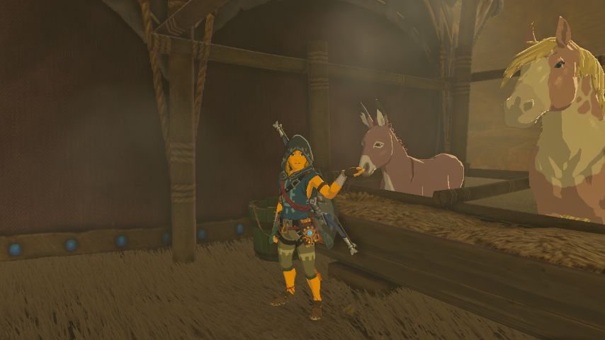 Image: Taking selfies with stabled horses instead of rescuing Princess Zelda